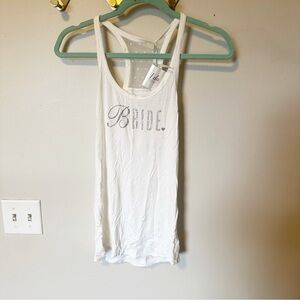 Victoria’s Secret “I do” line bridal tank top.
